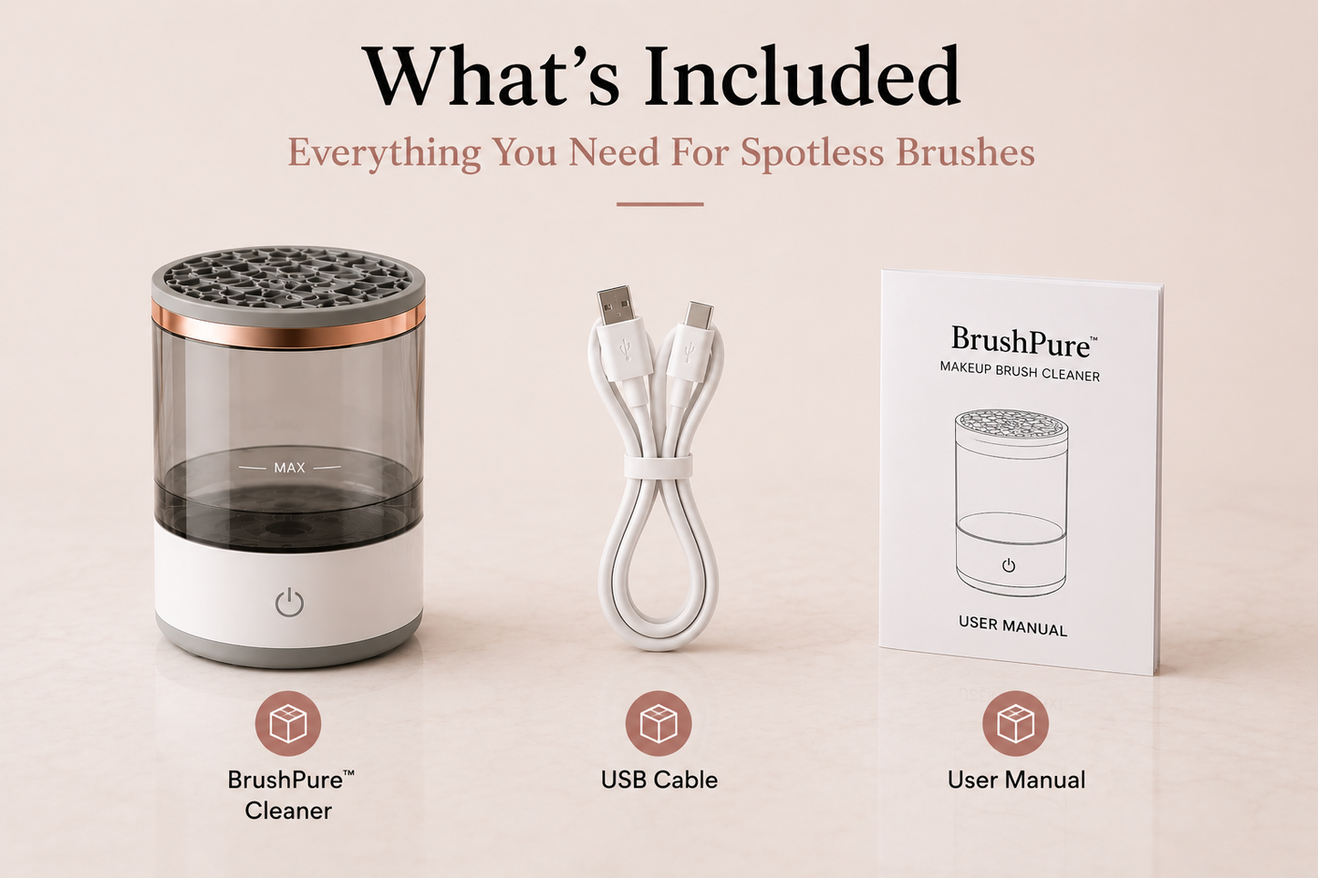 BrushPure™ Makeup Brush Cleaner | Clean Brushes in Minutes